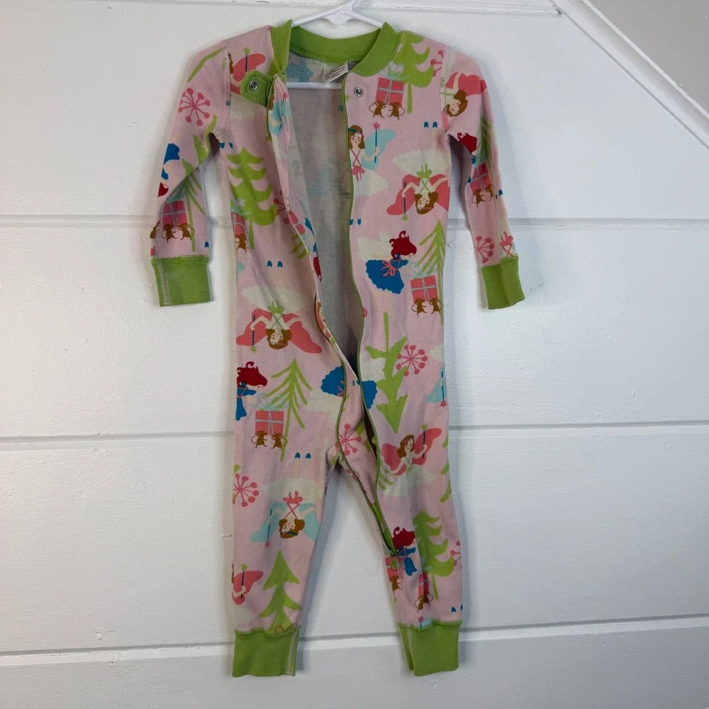 Hanna Andersson‎ 18-24M Princess Forest Fairy Footless Pajamas Organic Cotton